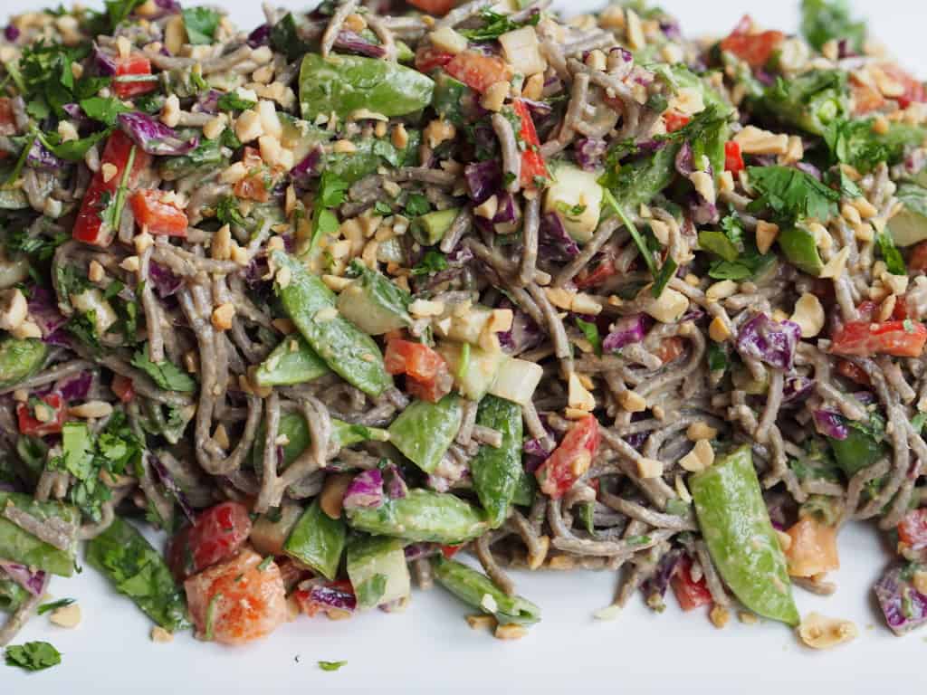 Soba Noodle Salad with Asian Peanut Dressing