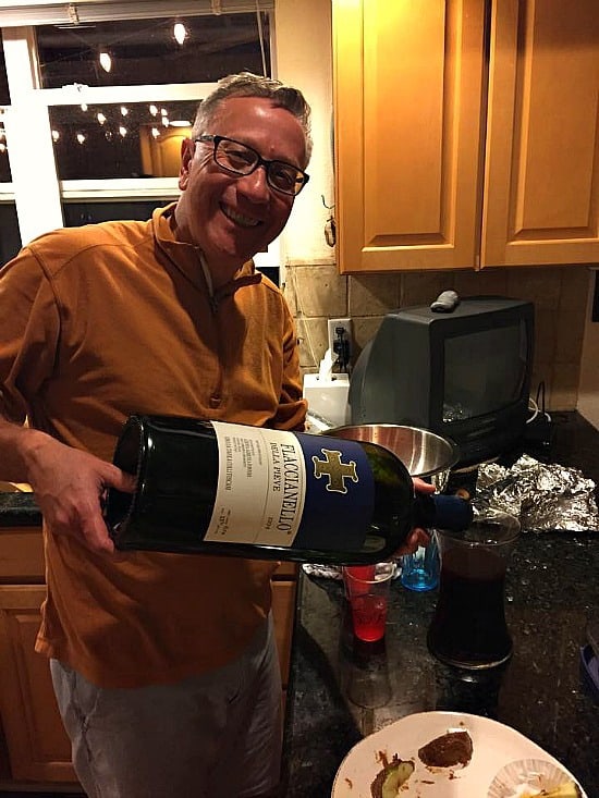 5L of 20 year Montepulciano! My friends know how to roll! It was actually delicious!  