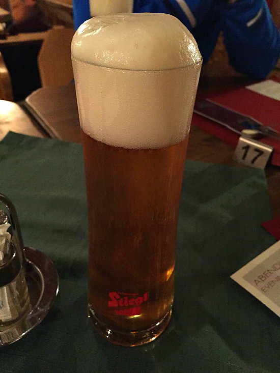 When in Austria, you drink beer. Nuf said. My favorite was Stiegl. Perfectly poured..
