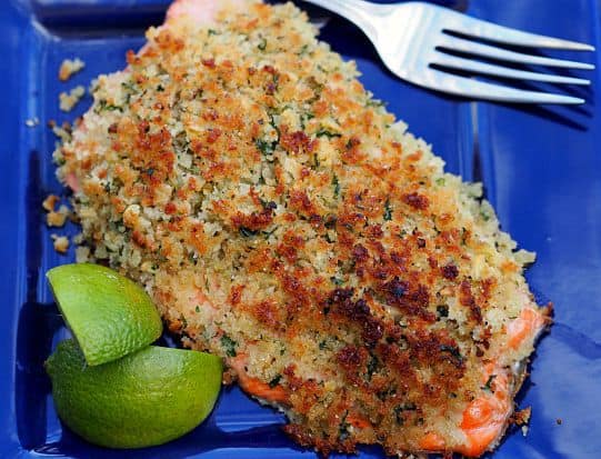 Ginger and Lime Crusted Salmon