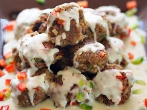 Philly Cheese Steak Meatballs