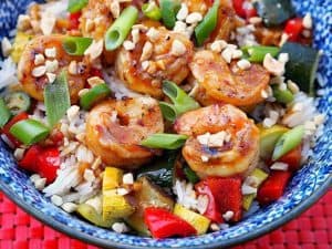 Kung Pao Grilled Shrimp