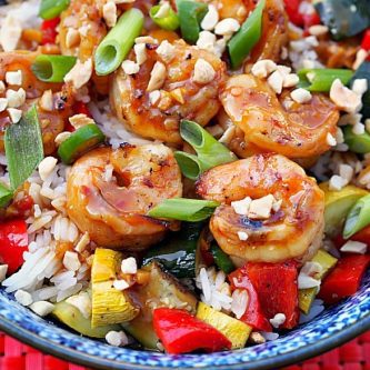 Kung Pao Grilled Shrimp