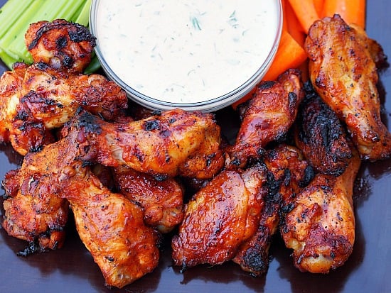 Cholula Honey Barbecued Wings - Mountain Cooking