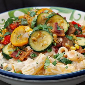 Southwestern Summer Cheesy Pasta