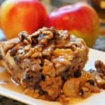 Apple Bread Pudding with Apple Brandy Sauce