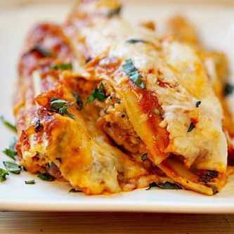 Italian Sausage Manicotti