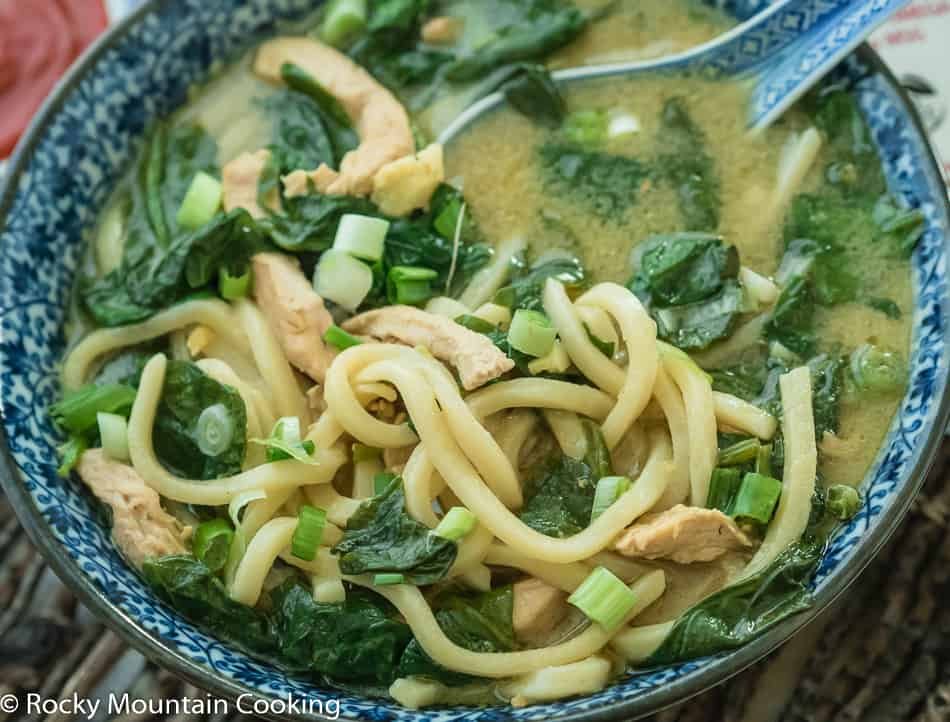Thai Chicken Udon Noodle Soup