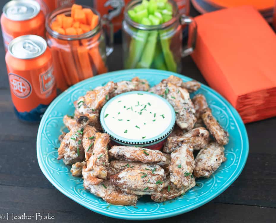 White Sauce Chicken Wings - Rocky Mountain Cooking