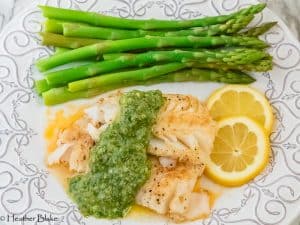 Cod with Fresh Herb Sauce