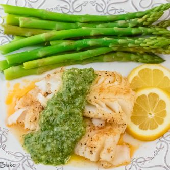 Cod with Fresh Herb Sauce