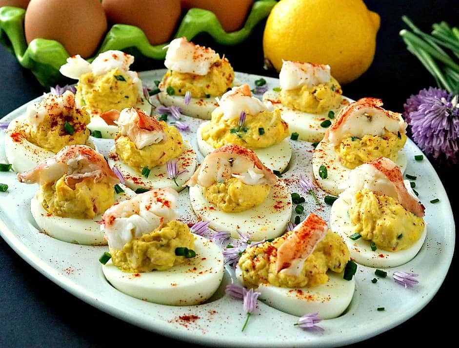 Lobster Deviled Eggs