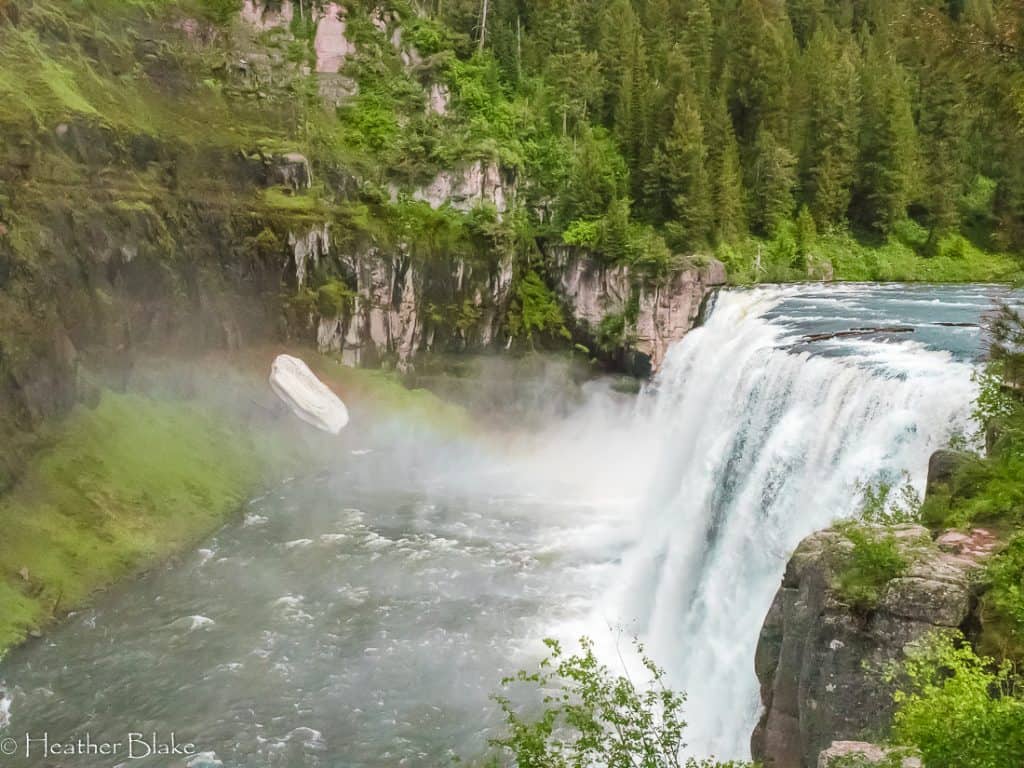 A picture of Mesa Falls in Idaho