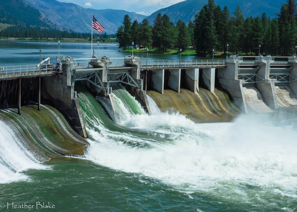 A picture of Thompson Dam in Thompson Falls, MT