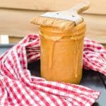 A picture of Carolina Mustard sauce in a jar
