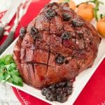 A picture of Cherry Rum Glazed Ham