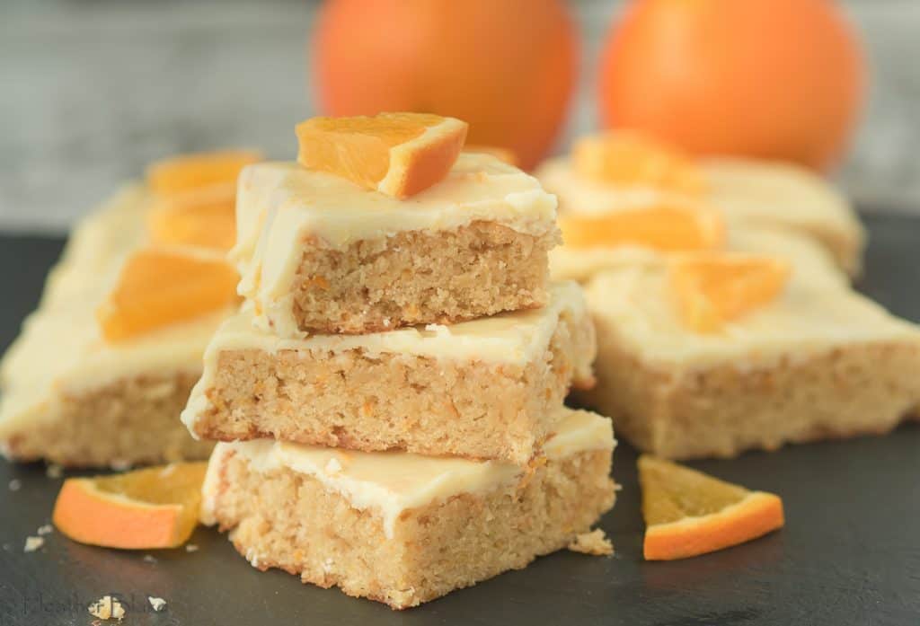 A picture of Orange Creamsicle Blondies
